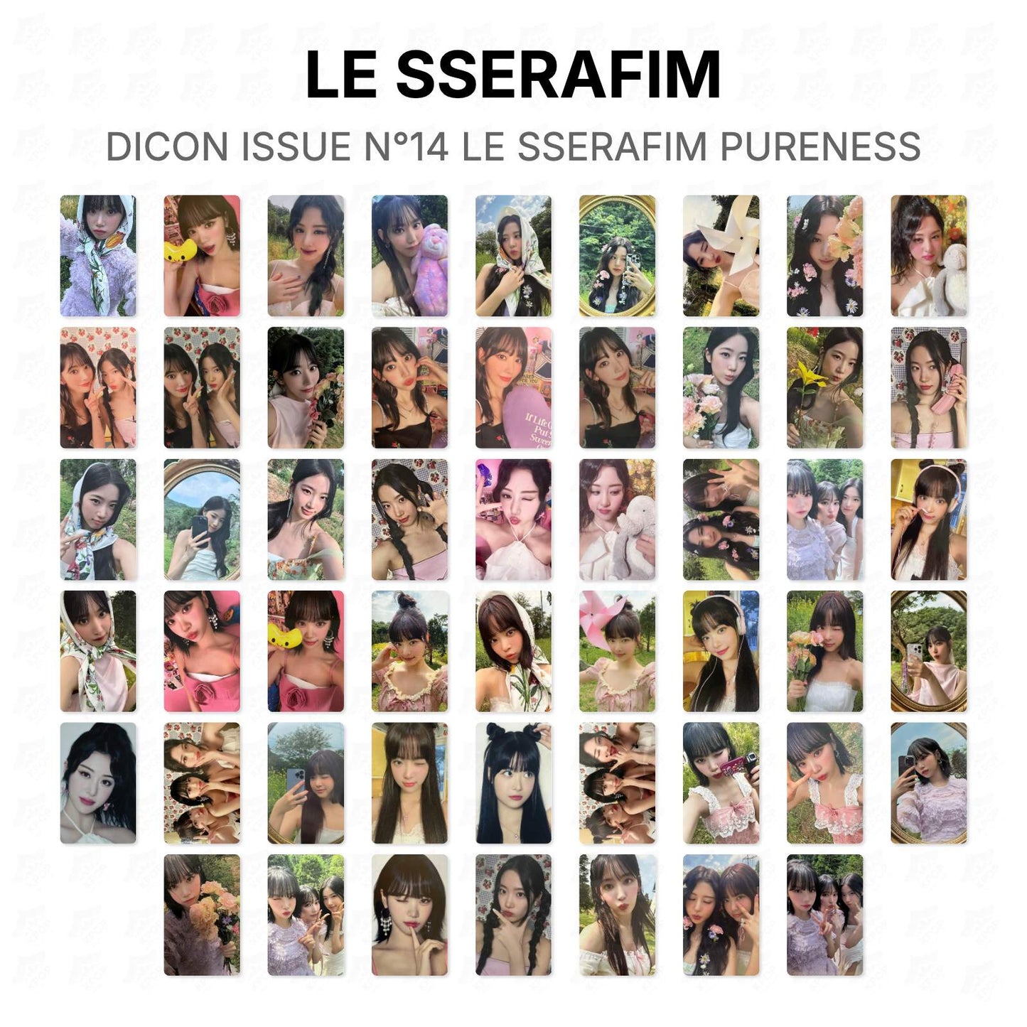 LE SSERAFIM DICON ISSUE N°14 LE SSERAFIM PURENESS Official Photocard