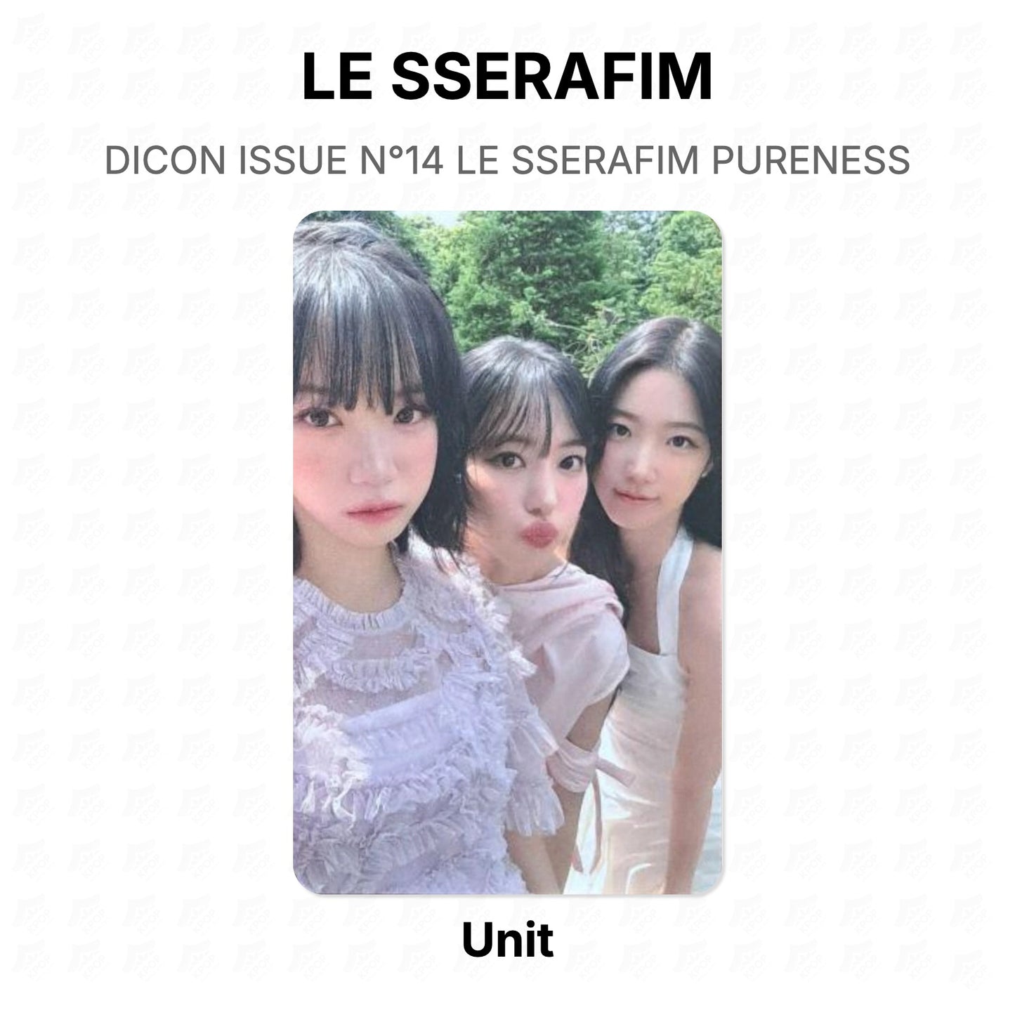 LE SSERAFIM DICON ISSUE N°14 LE SSERAFIM PURENESS Official Photocard