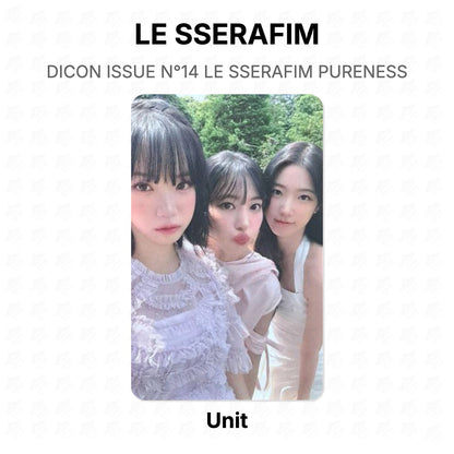 LE SSERAFIM DICON ISSUE N°14 LE SSERAFIM PURENESS Official Photocard