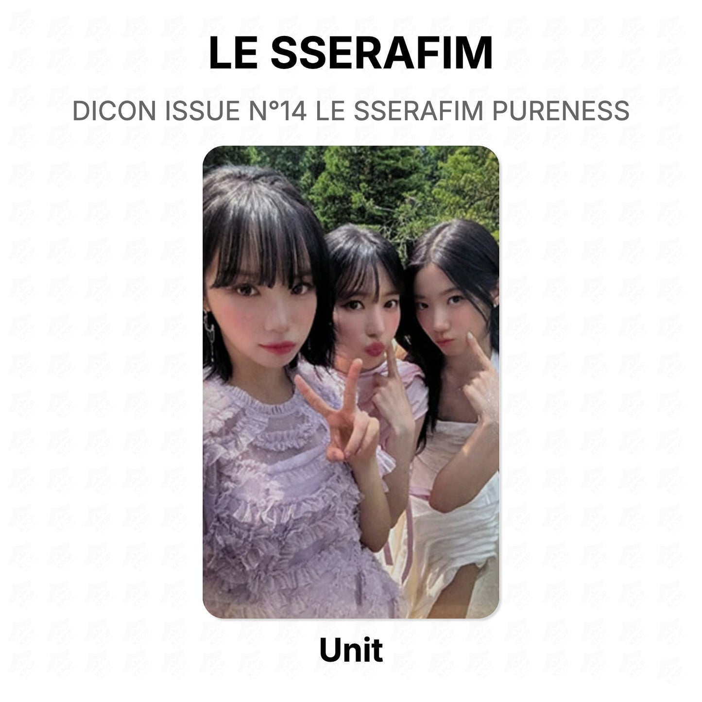 LE SSERAFIM DICON ISSUE N°14 LE SSERAFIM PURENESS Official Photocard