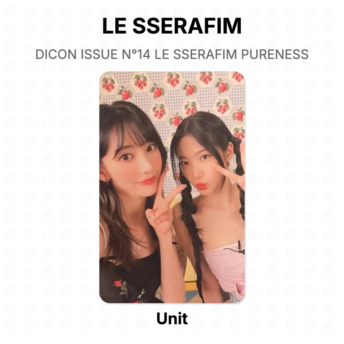 LE SSERAFIM DICON ISSUE N°14 LE SSERAFIM PURENESS Official Photocard