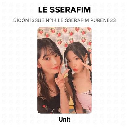 LE SSERAFIM DICON ISSUE N°14 LE SSERAFIM PURENESS Official Photocard