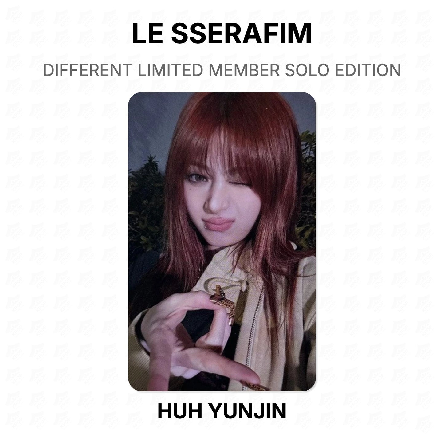 LE SSERAFIM DIFFERENT LIMITED MEMBER SOLO EDITION Official Photocard