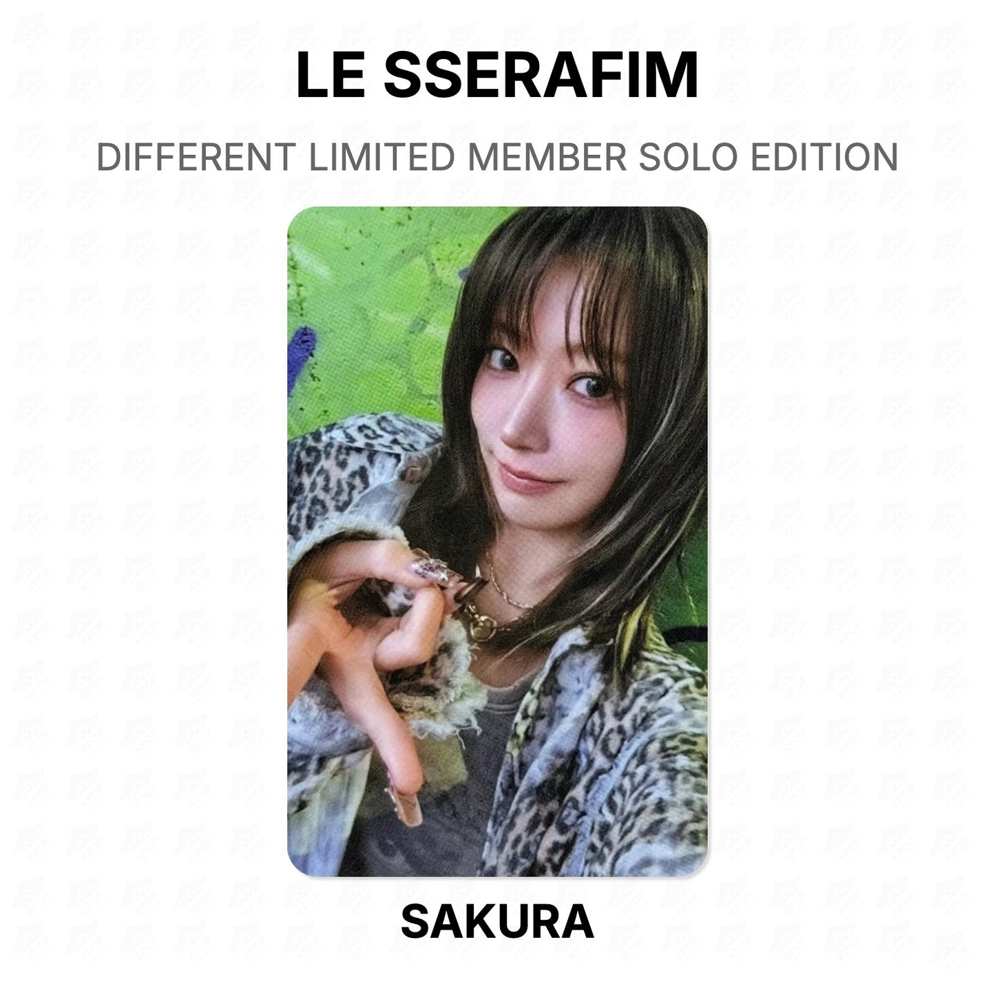 LE SSERAFIM DIFFERENT LIMITED MEMBER SOLO EDITION Official Photocard