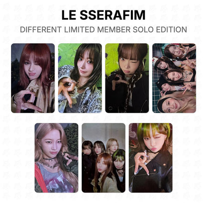 LE SSERAFIM DIFFERENT LIMITED MEMBER SOLO EDITION Official Photocard