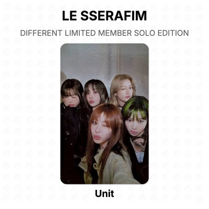 LE SSERAFIM DIFFERENT LIMITED MEMBER SOLO EDITION Official Photocard
