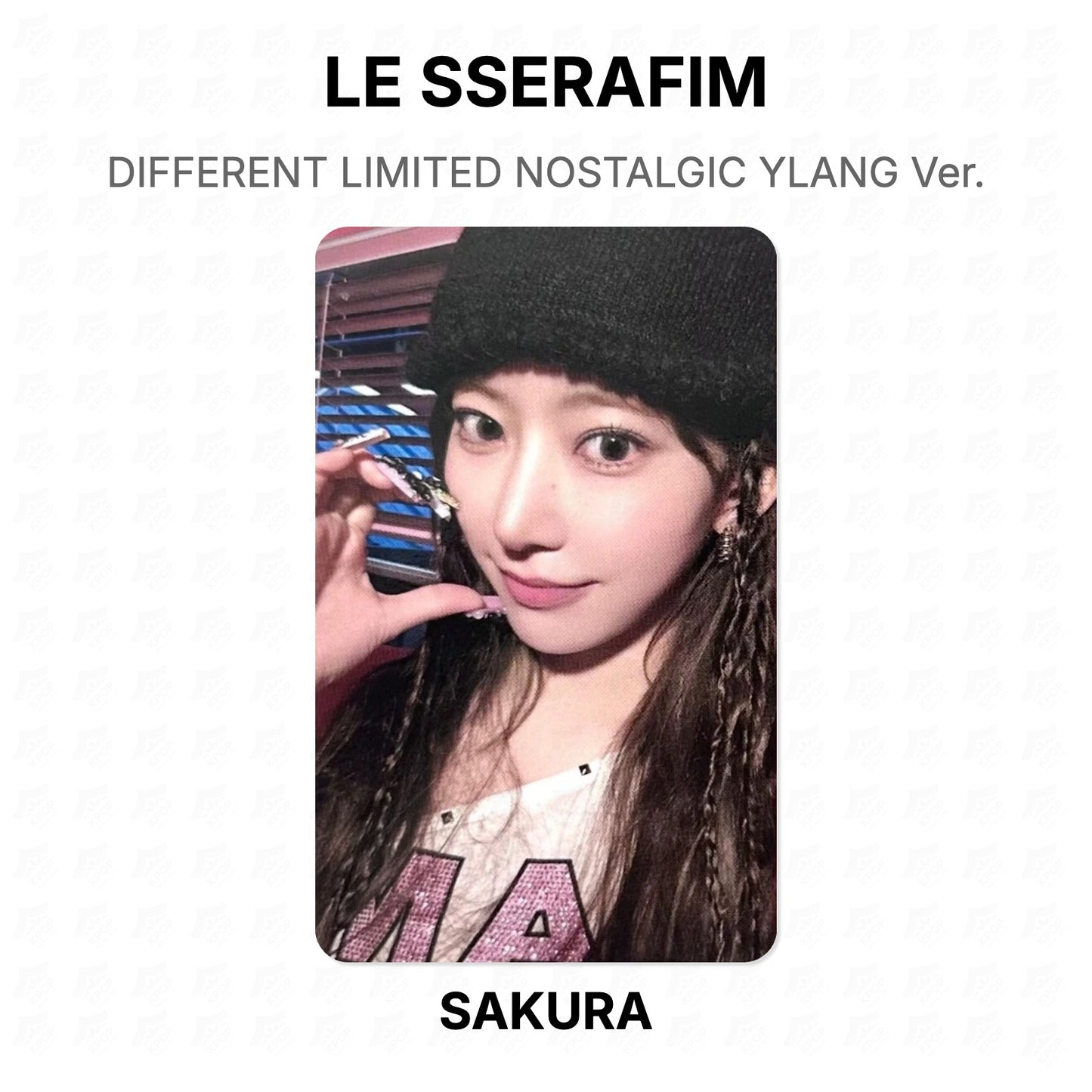 LE SSERAFIM DIFFERENT LIMITED NOSTALGIC YLANG Ver. Official Photocard