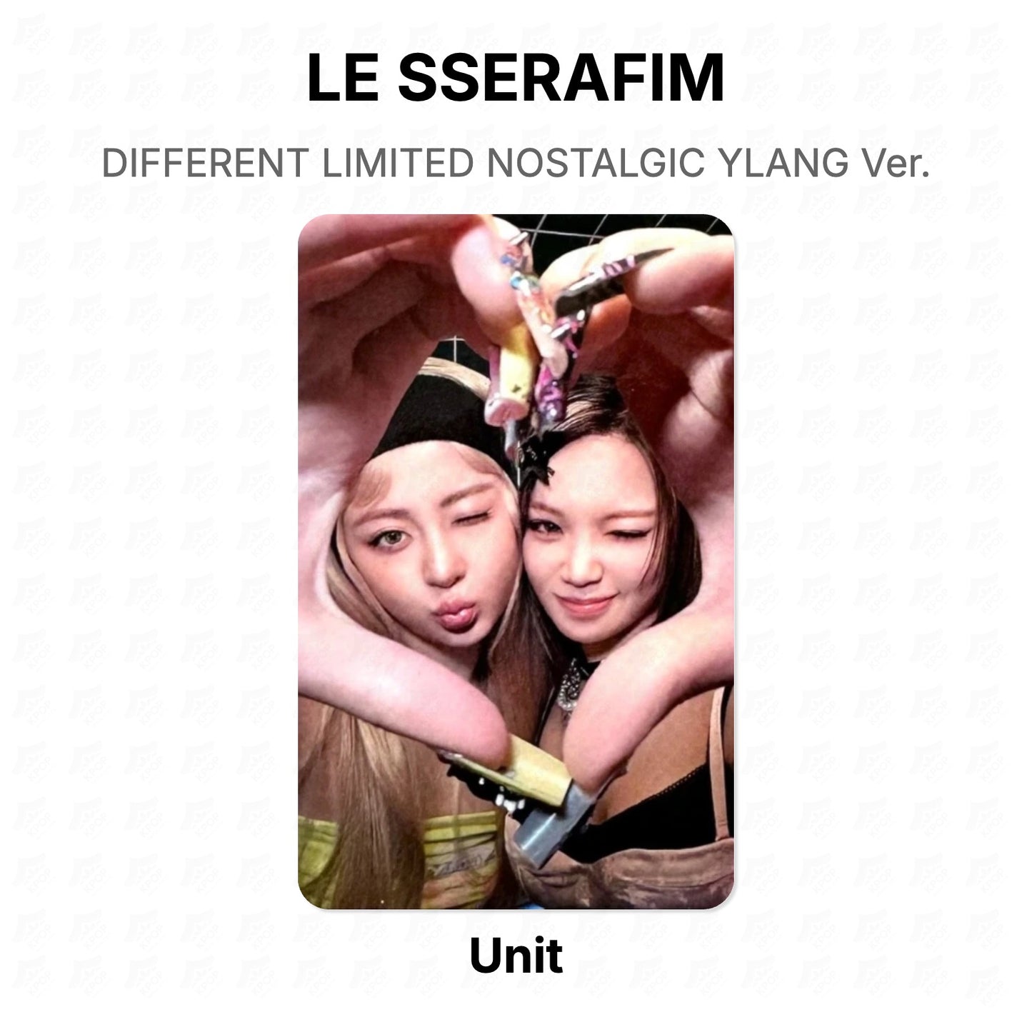 LE SSERAFIM DIFFERENT LIMITED NOSTALGIC YLANG Ver. Official Photocard