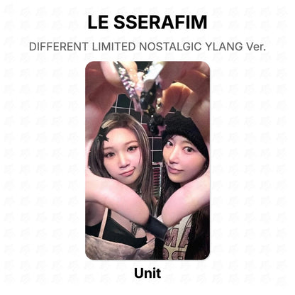 LE SSERAFIM DIFFERENT LIMITED NOSTALGIC YLANG Ver. Official Photocard