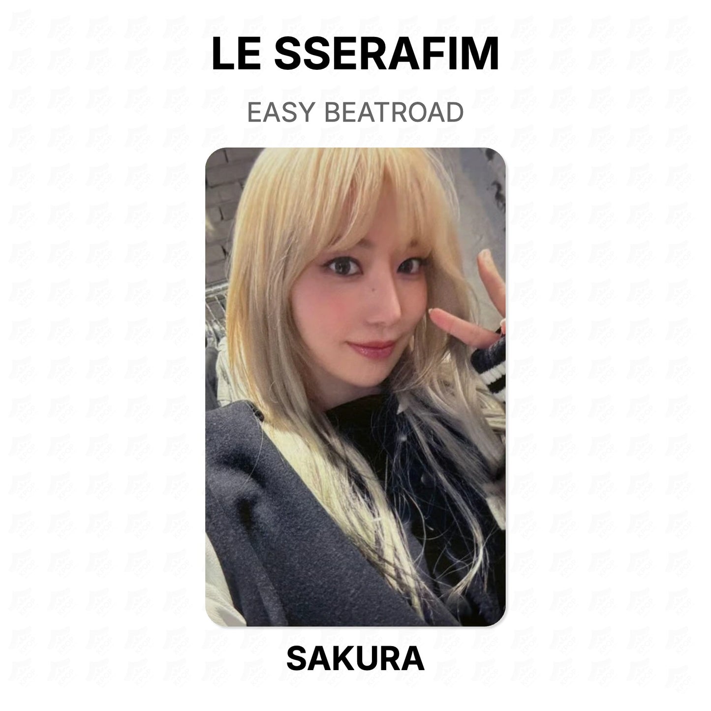 LE SSERAFIM EASY BEATROAD Official Photocard