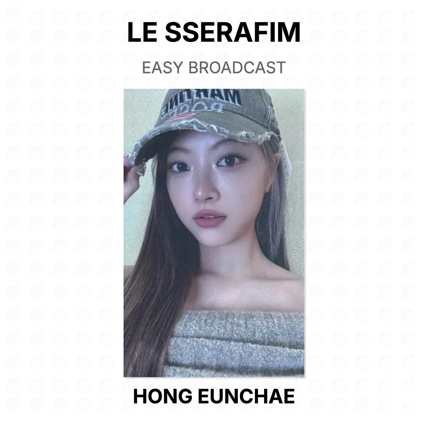 LE SSERAFIM EASY BROADCAST Official Photocard
