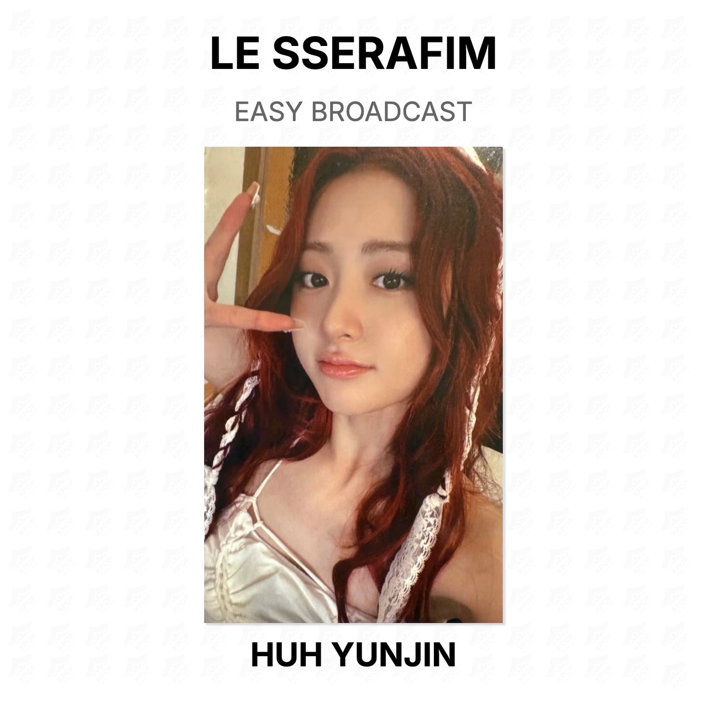 LE SSERAFIM EASY BROADCAST Official Photocard
