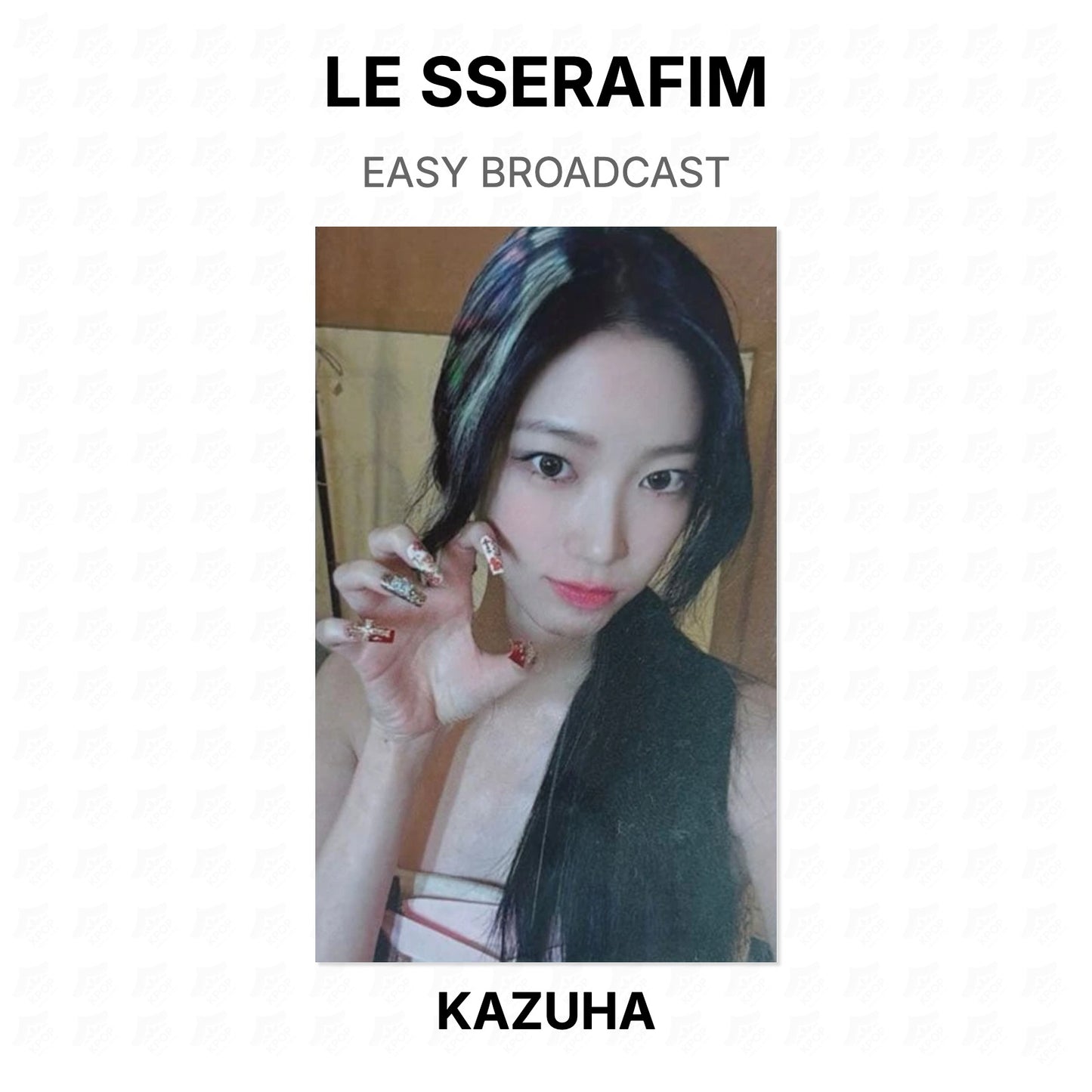 LE SSERAFIM EASY BROADCAST Official Photocard
