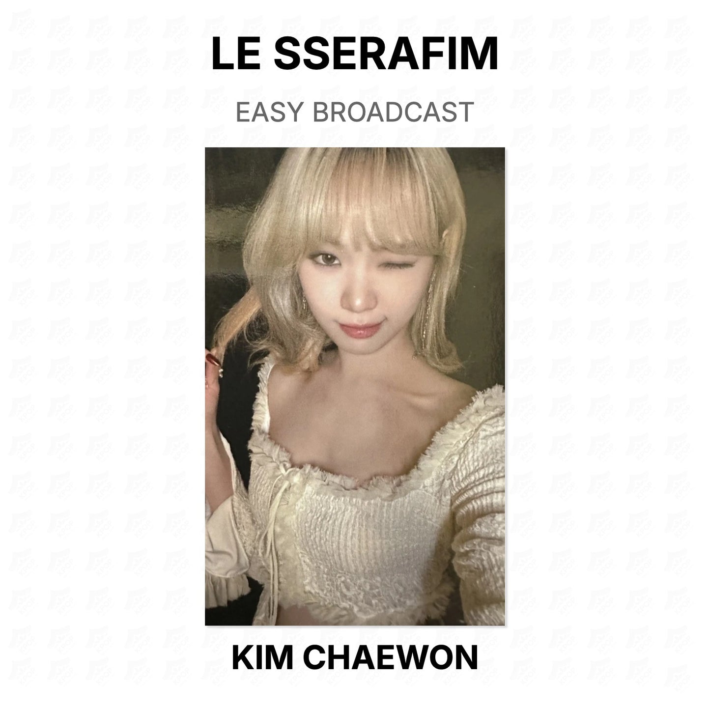 LE SSERAFIM EASY BROADCAST Official Photocard