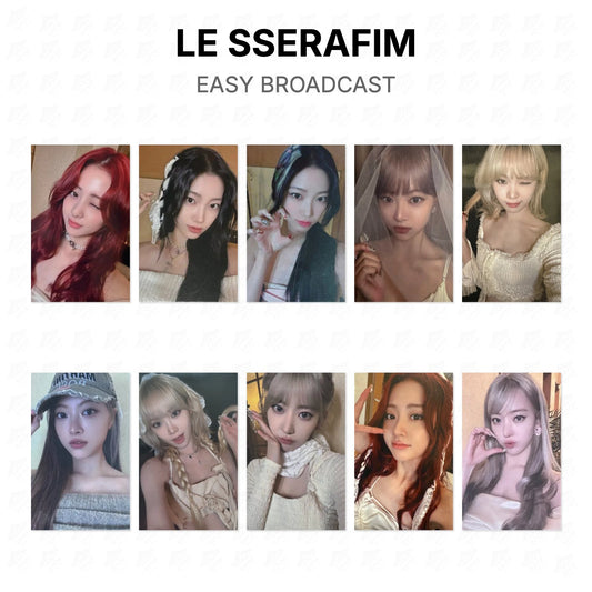 LE SSERAFIM EASY BROADCAST Official Photocard