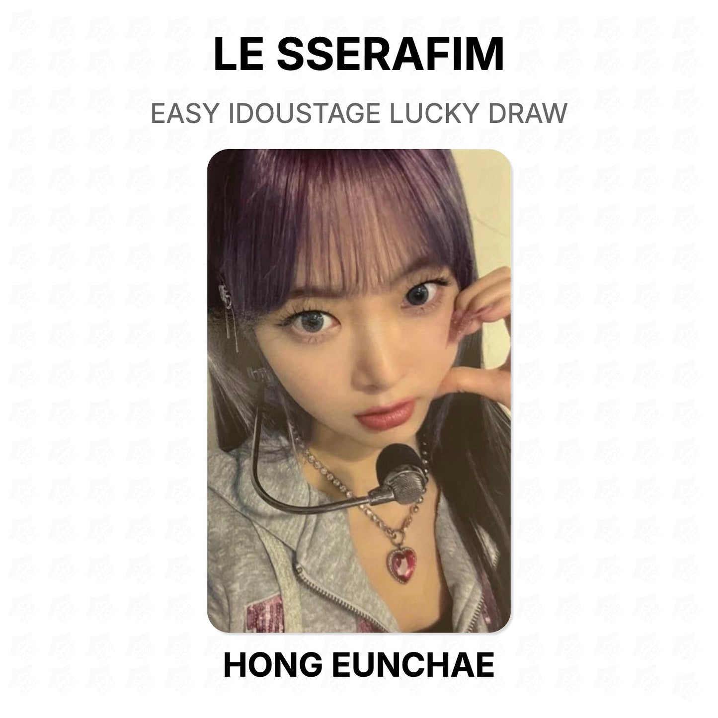 LE SSERAFIM EASY IDOUSTAGE LUCKY DRAW Official Photocard