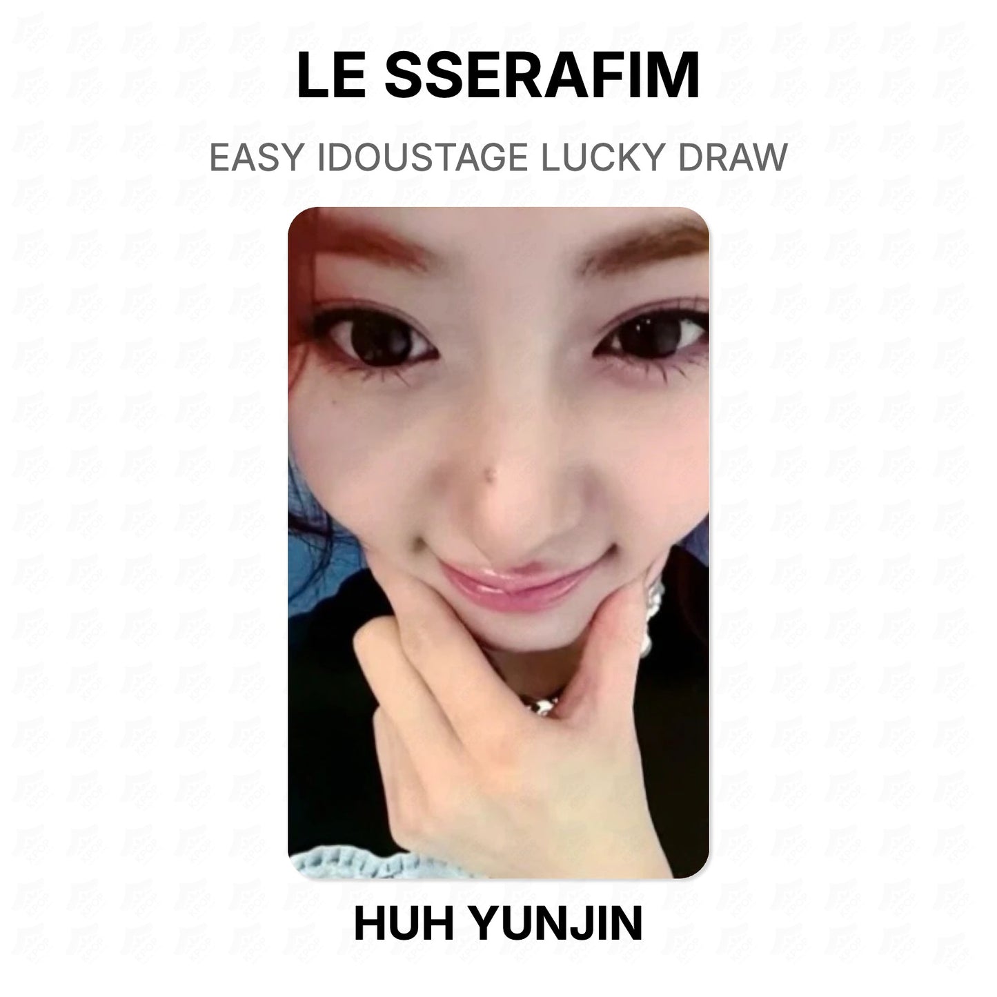 LE SSERAFIM EASY IDOUSTAGE LUCKY DRAW Official Photocard