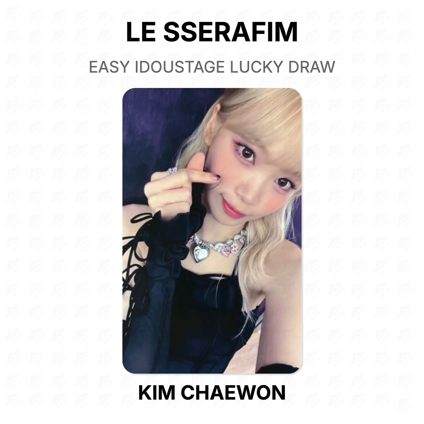 LE SSERAFIM EASY IDOUSTAGE LUCKY DRAW Official Photocard