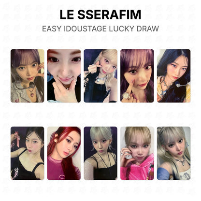 LE SSERAFIM EASY IDOUSTAGE LUCKY DRAW Official Photocard