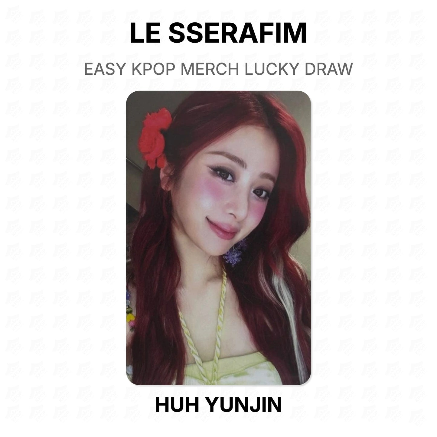 LE SSERAFIM EASY KPOP MERCH LUCKY DRAW Official Photocard