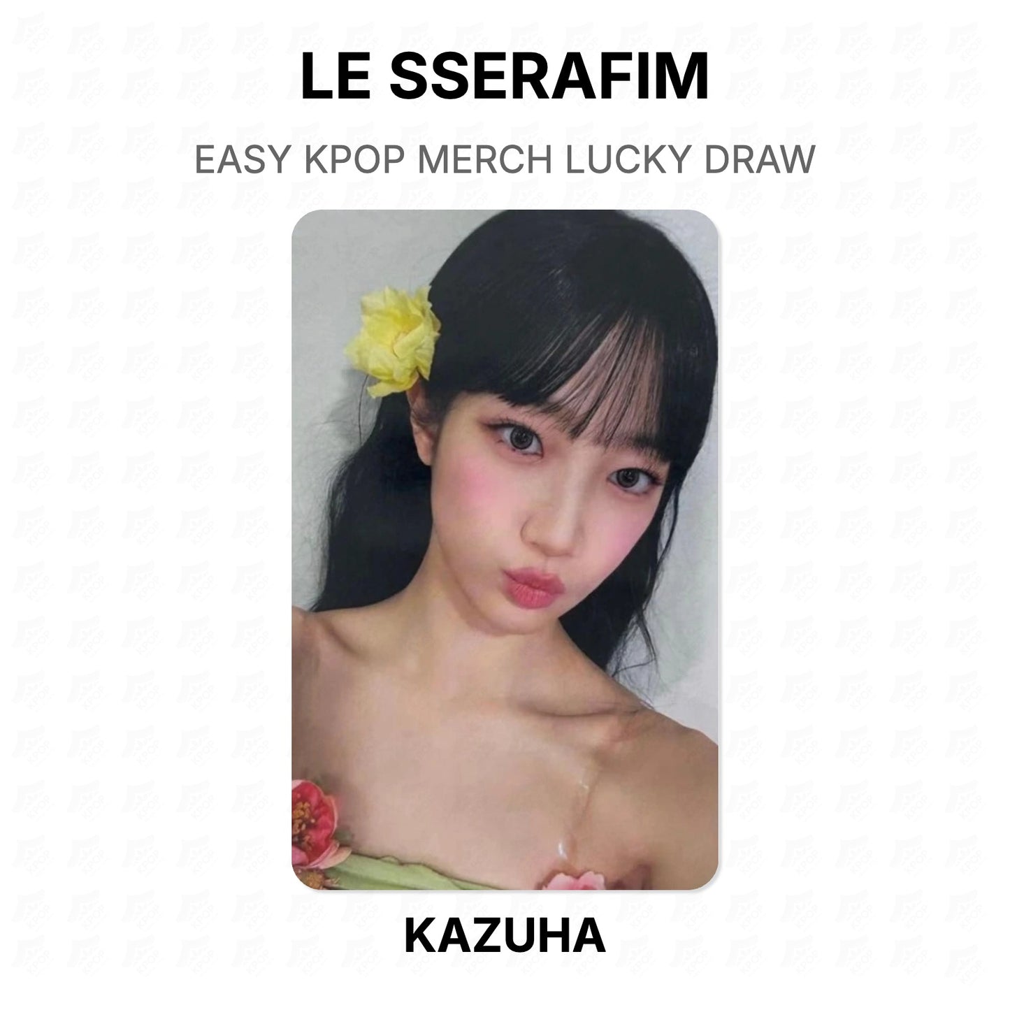 LE SSERAFIM EASY KPOP MERCH LUCKY DRAW Official Photocard