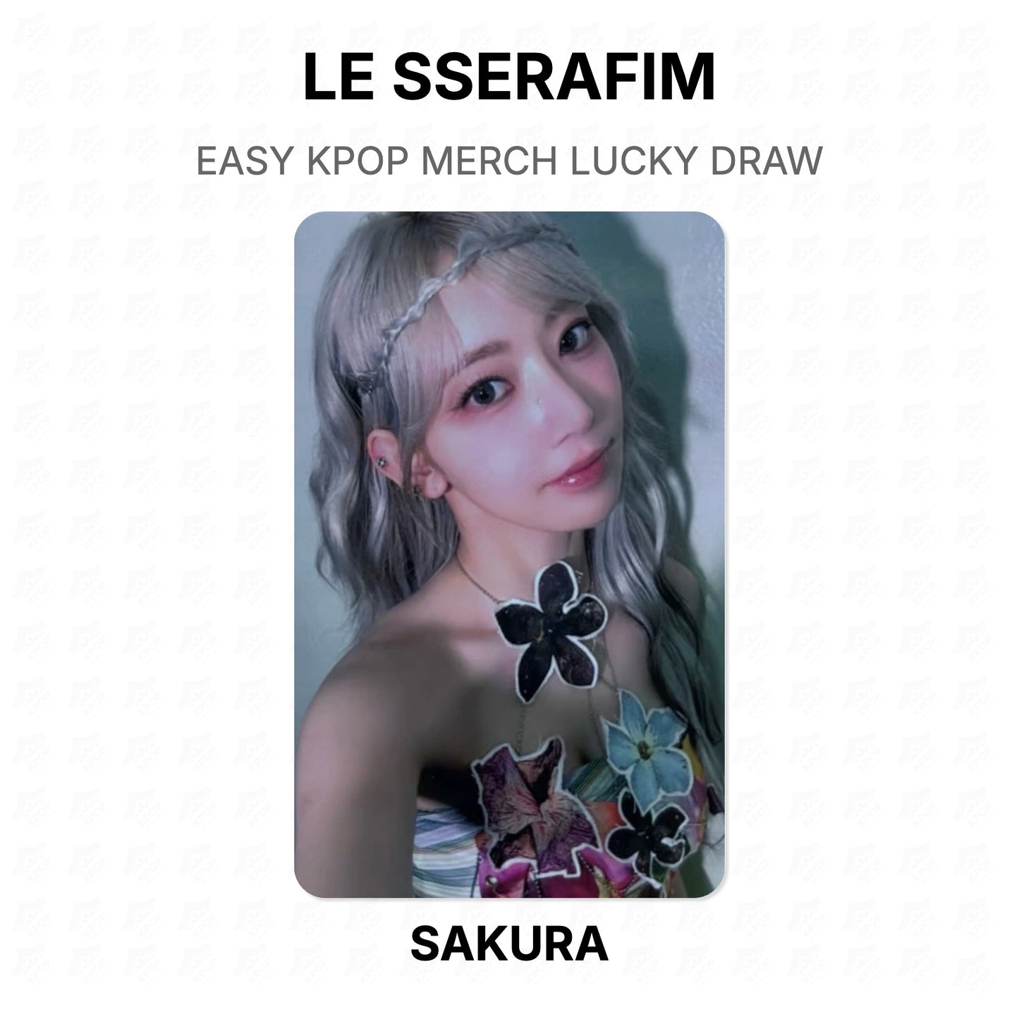 LE SSERAFIM EASY KPOP MERCH LUCKY DRAW Official Photocard