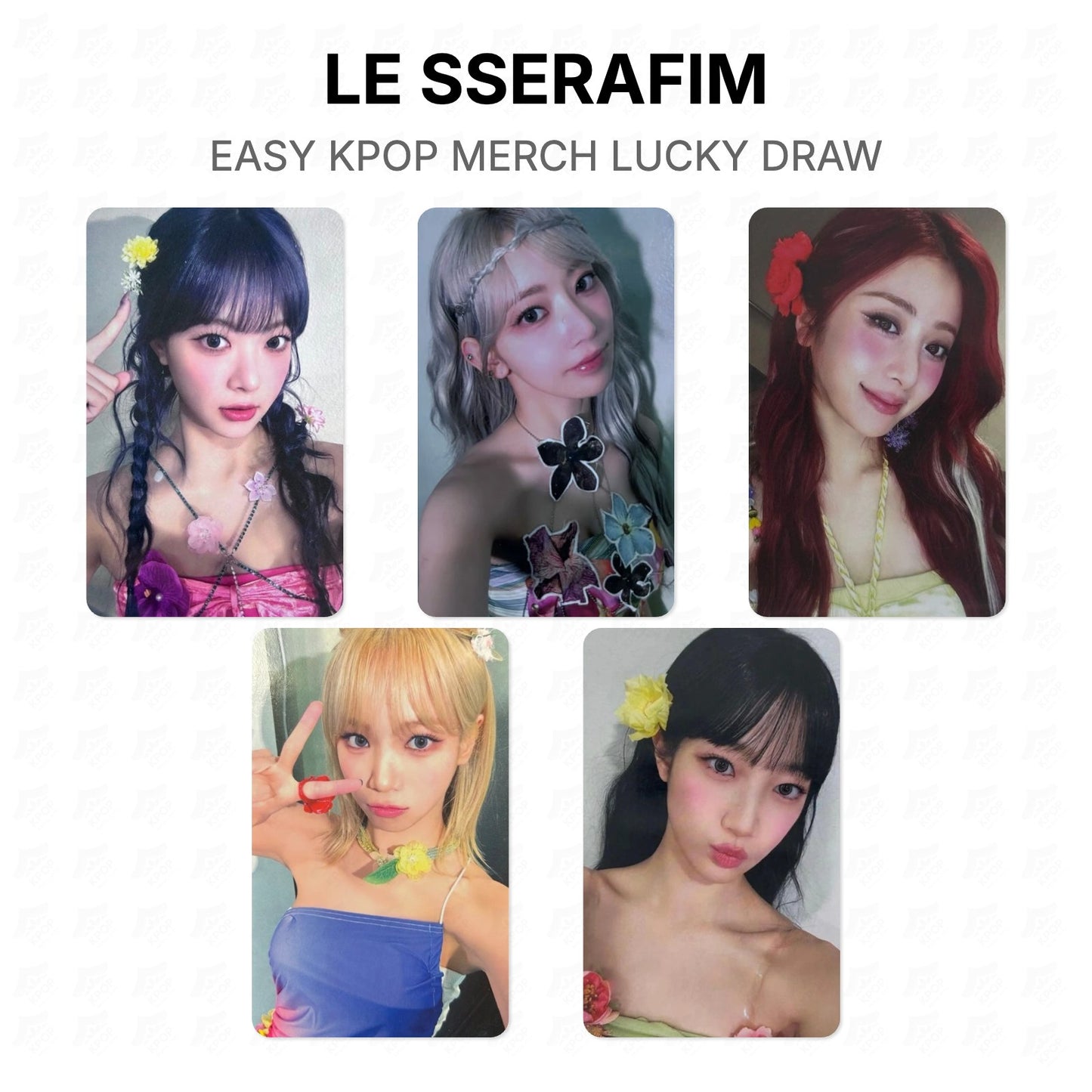LE SSERAFIM EASY KPOP MERCH LUCKY DRAW Official Photocard