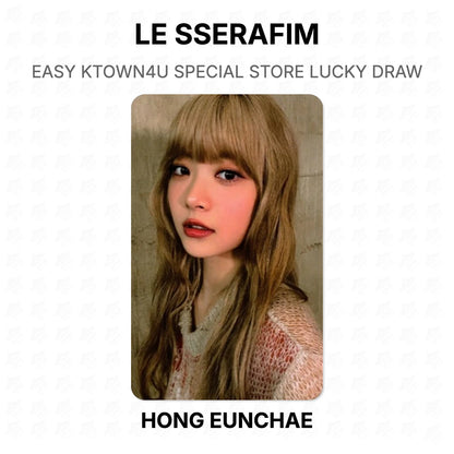 LE SSERAFIM EASY KTOWN4U SPECIAL STORE LUCKY DRAW Official Photocard