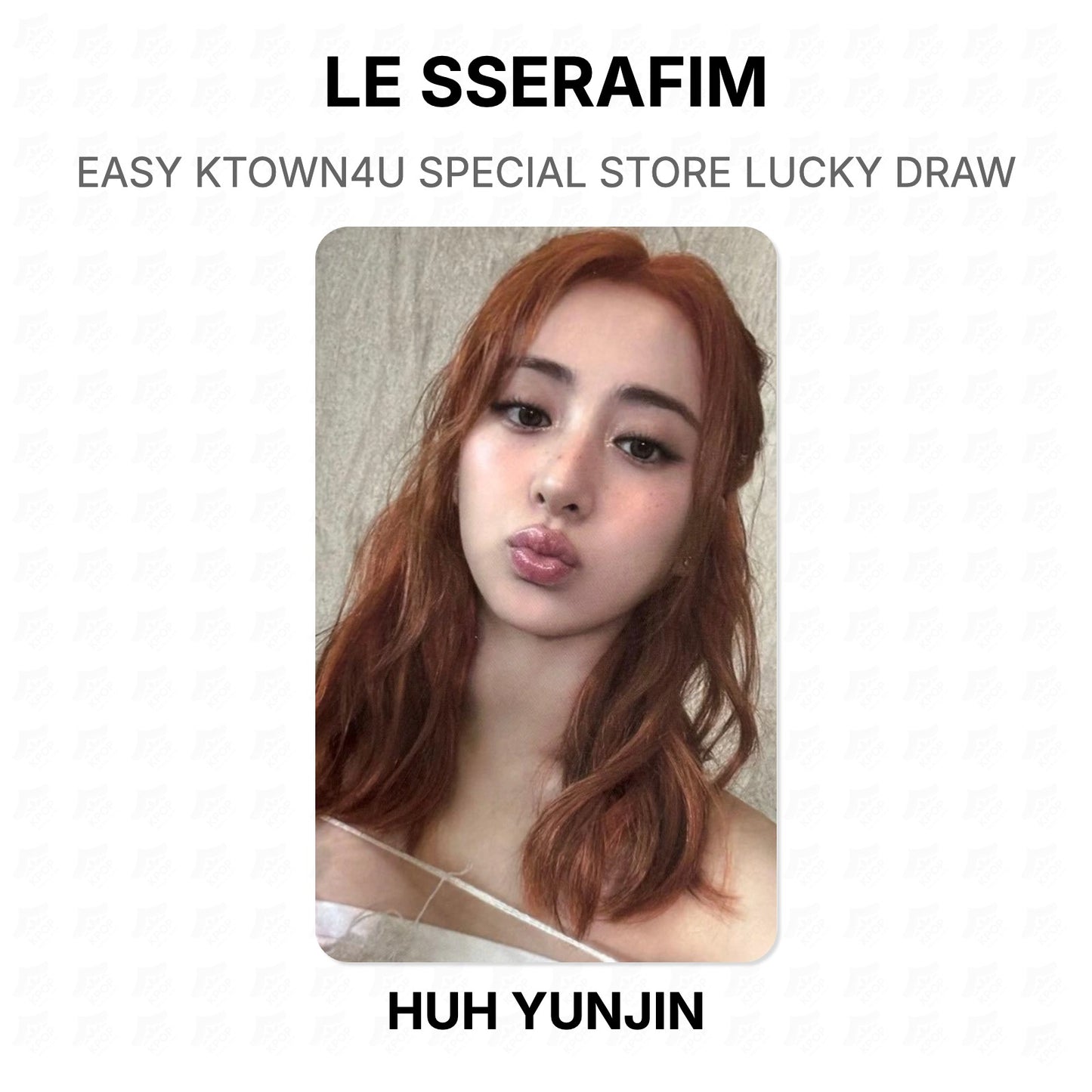 LE SSERAFIM EASY KTOWN4U SPECIAL STORE LUCKY DRAW Official Photocard