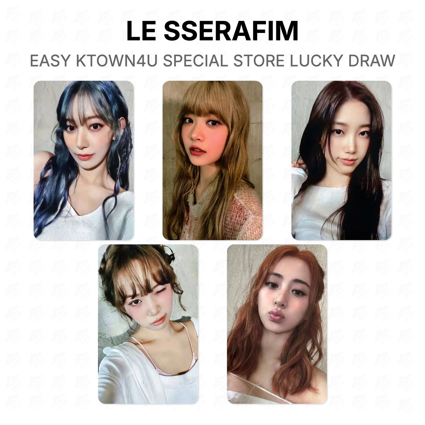 LE SSERAFIM EASY KTOWN4U SPECIAL STORE LUCKY DRAW Official Photocard