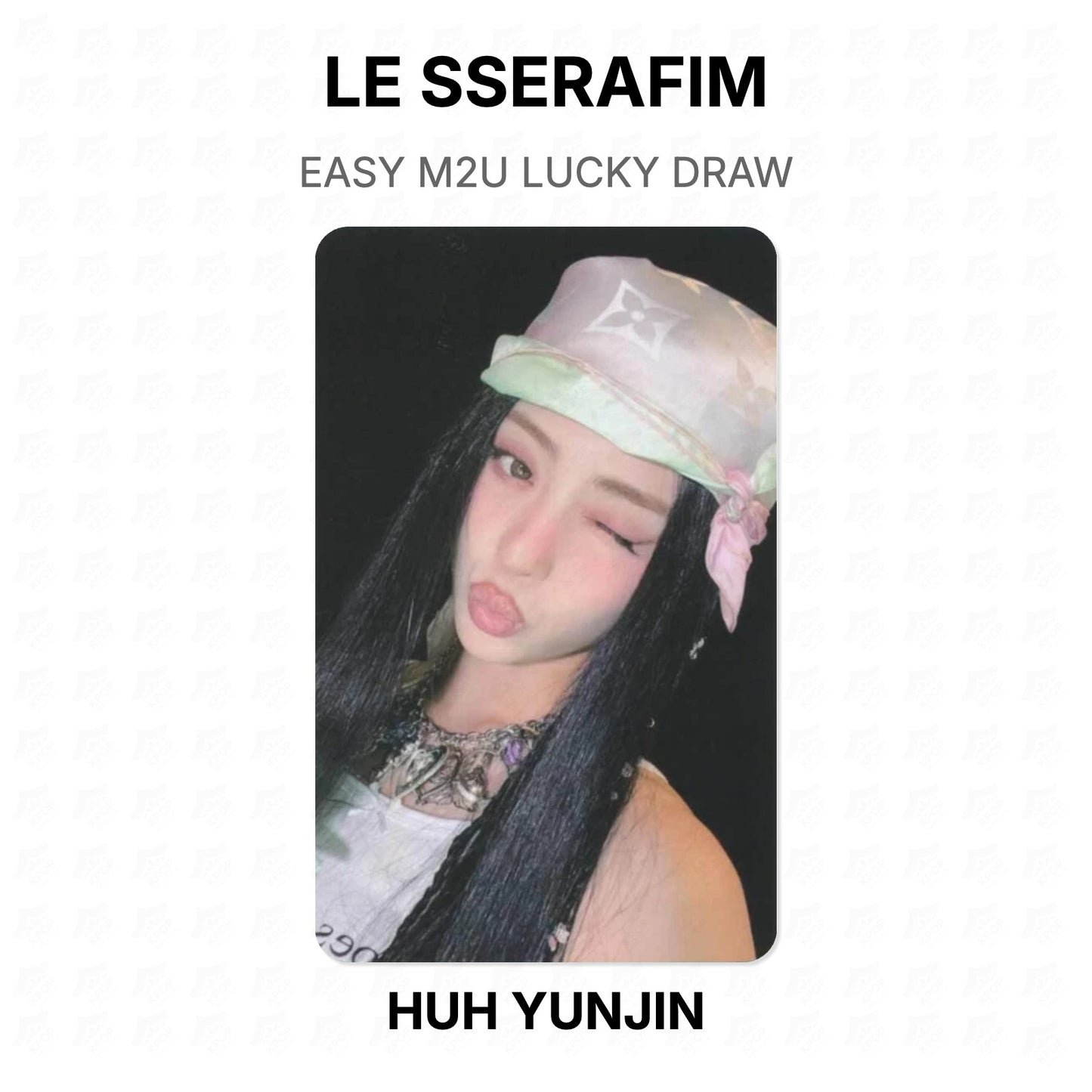 LE SSERAFIM EASY M2U LUCKY DRAW Official Photocard