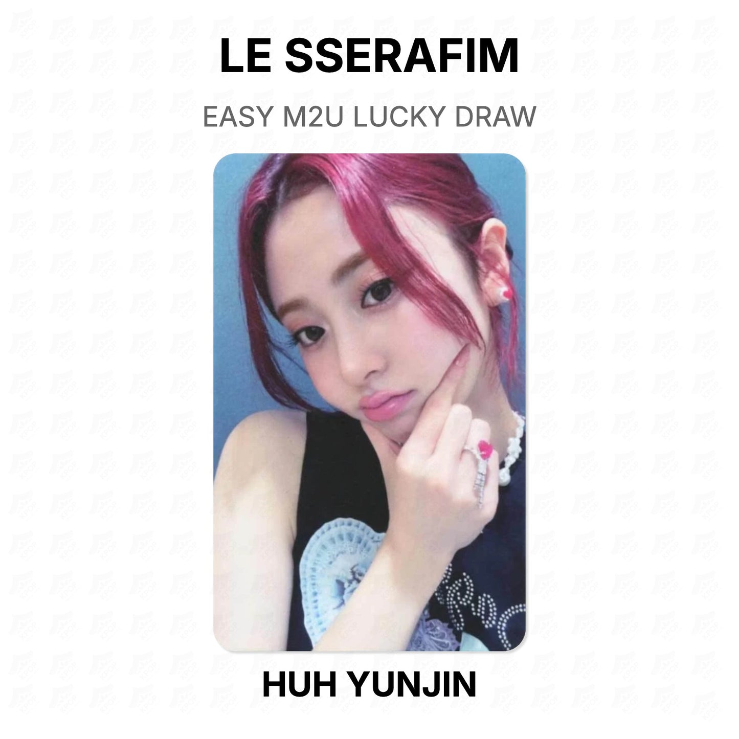 LE SSERAFIM EASY M2U LUCKY DRAW Official Photocard