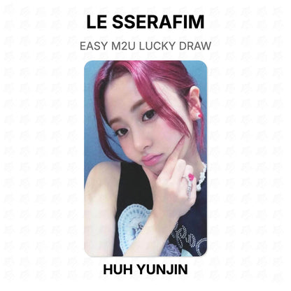 LE SSERAFIM EASY M2U LUCKY DRAW Official Photocard