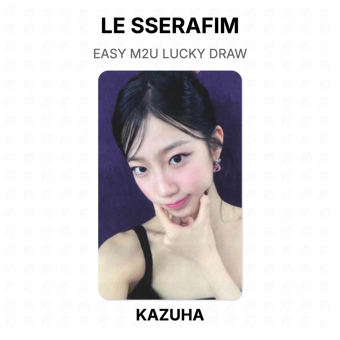 LE SSERAFIM EASY M2U LUCKY DRAW Official Photocard