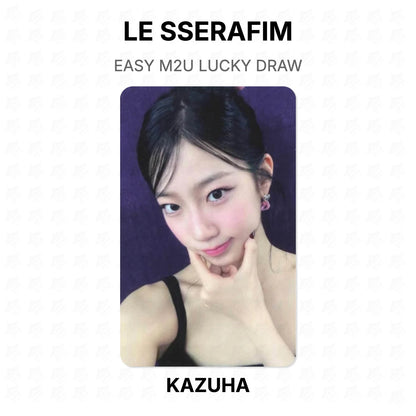 LE SSERAFIM EASY M2U LUCKY DRAW Official Photocard
