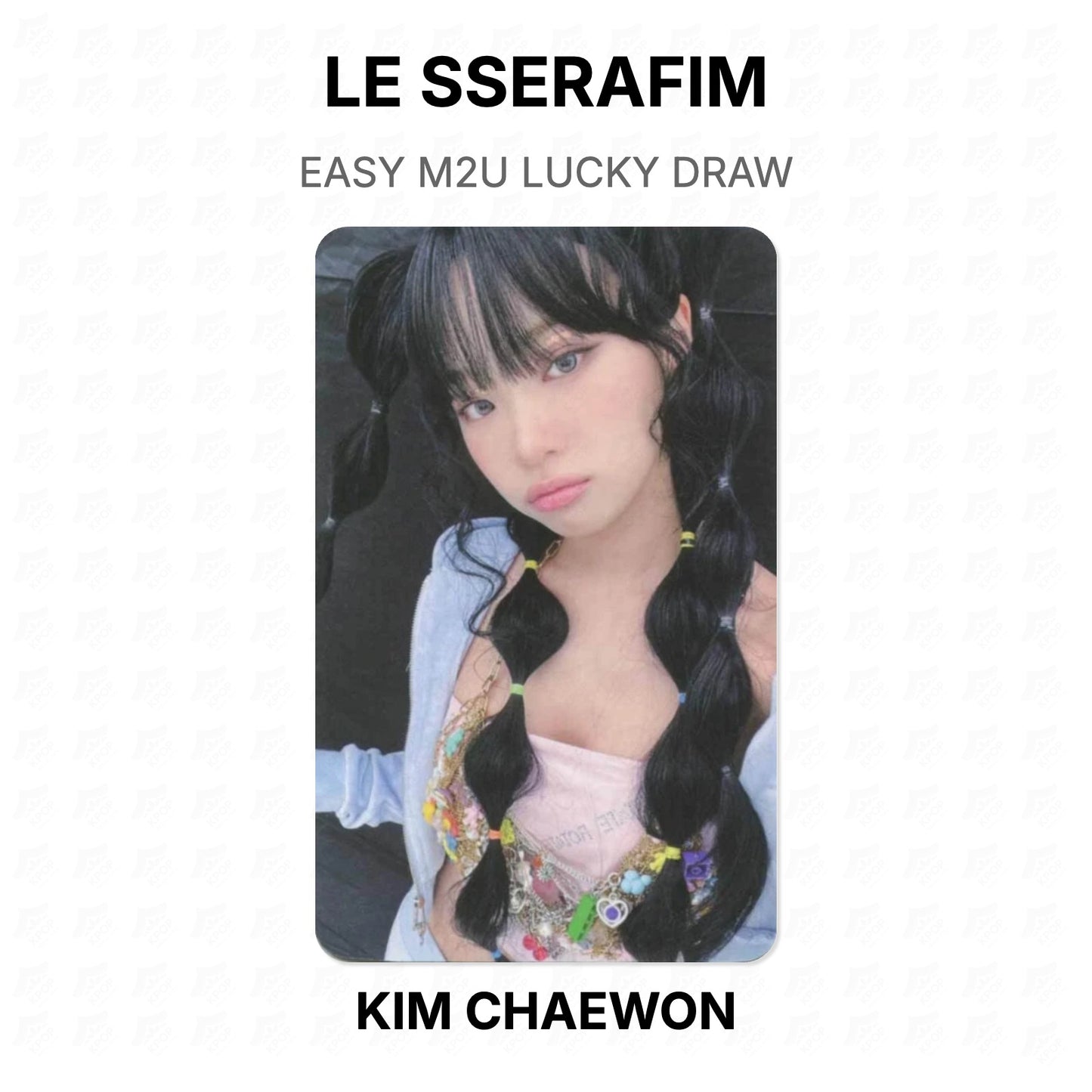 LE SSERAFIM EASY M2U LUCKY DRAW Official Photocard