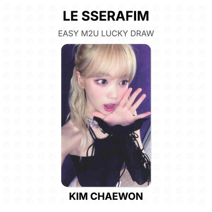 LE SSERAFIM EASY M2U LUCKY DRAW Official Photocard