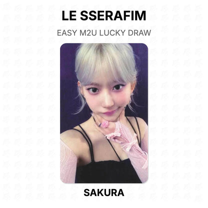LE SSERAFIM EASY M2U LUCKY DRAW Official Photocard