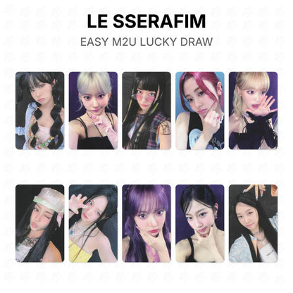 LE SSERAFIM EASY M2U LUCKY DRAW Official Photocard