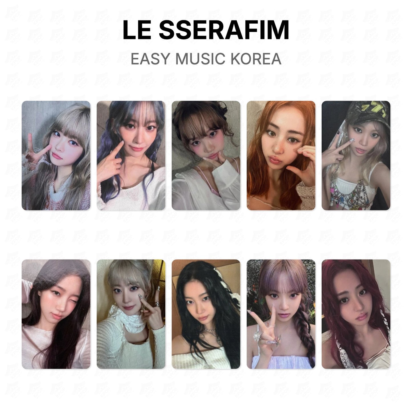 LE SSERAFIM EASY MUSIC KOREA Official Photocard