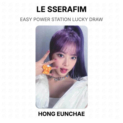 LE SSERAFIM EASY POWER STATION LUCKY DRAW Official Photocard