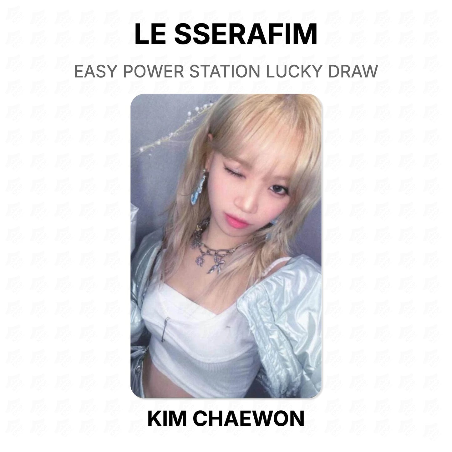 LE SSERAFIM EASY POWER STATION LUCKY DRAW Official Photocard