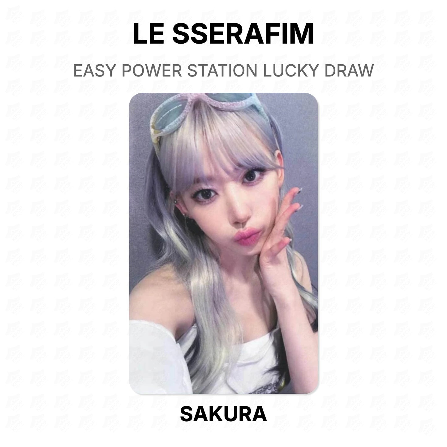 LE SSERAFIM EASY POWER STATION LUCKY DRAW Official Photocard