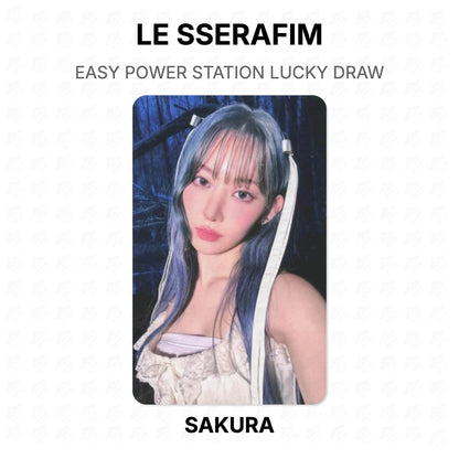 LE SSERAFIM EASY POWER STATION LUCKY DRAW Official Photocard