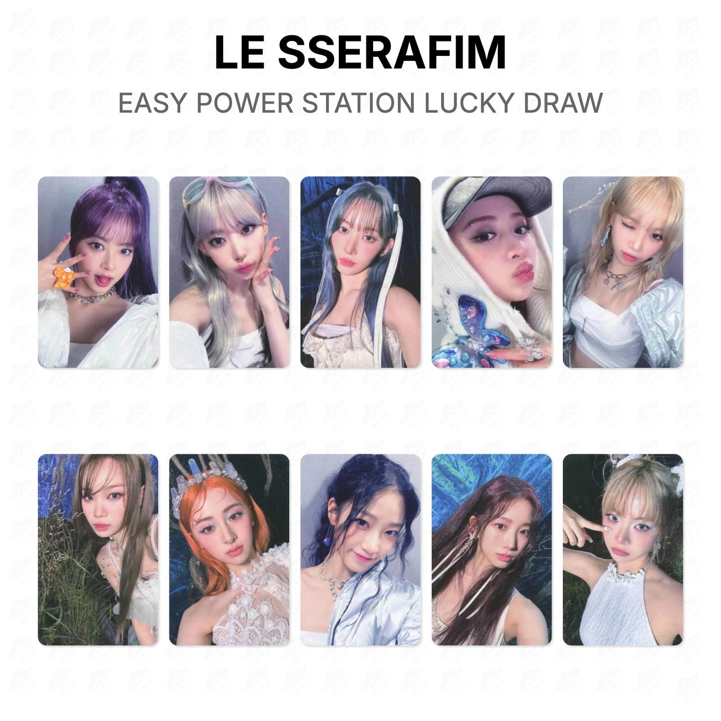 LE SSERAFIM EASY POWER STATION LUCKY DRAW Official Photocard