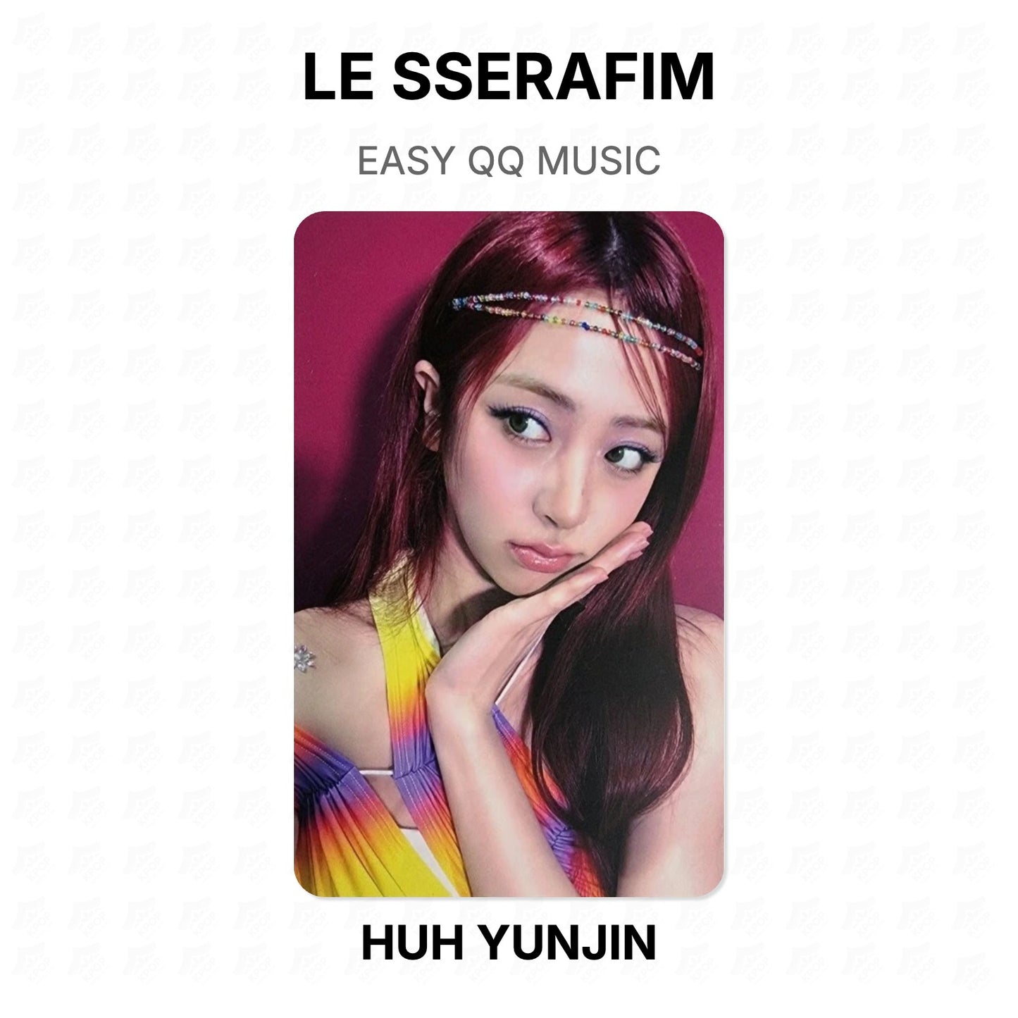 LE SSERAFIM EASY QQ MUSIC Official Photocard