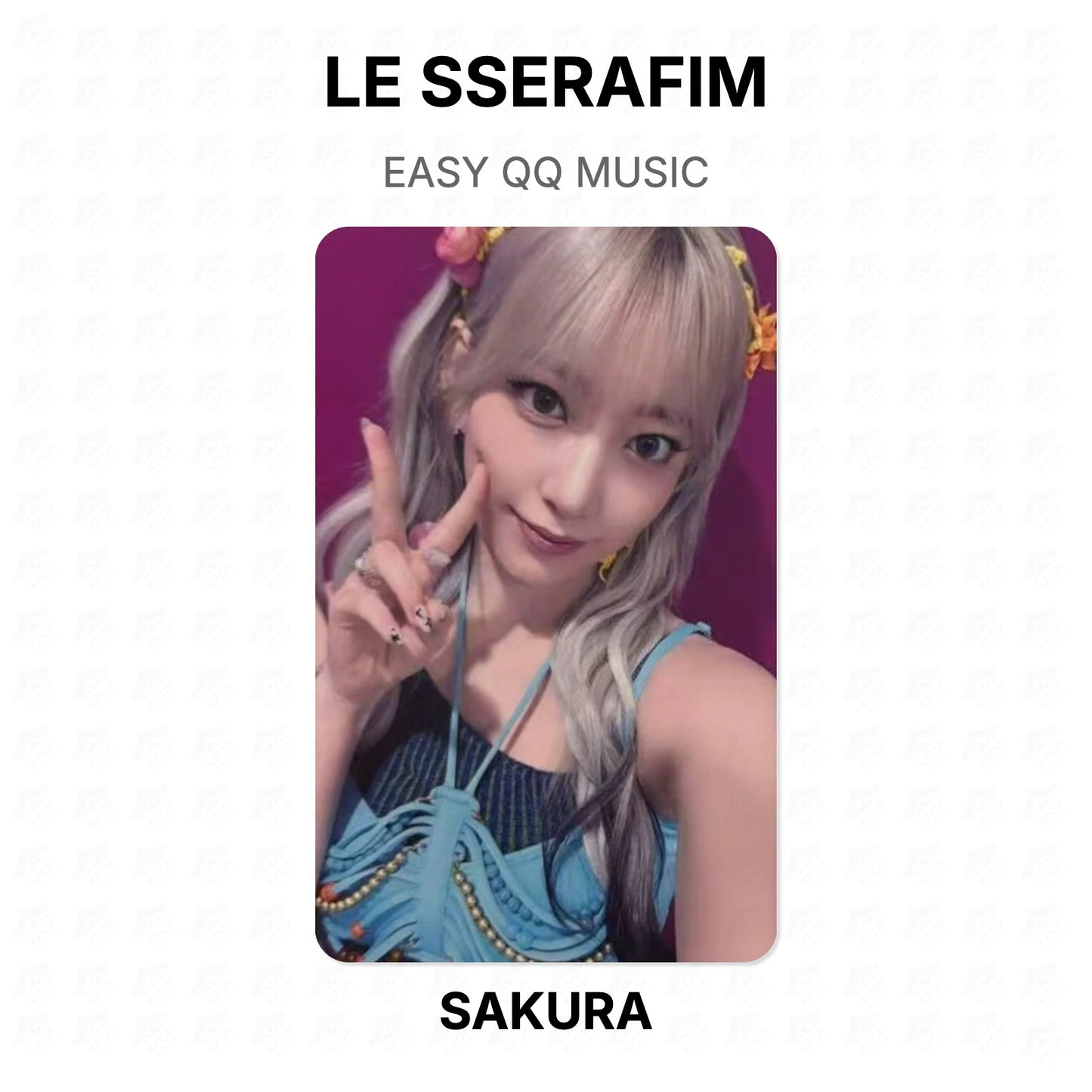 LE SSERAFIM EASY QQ MUSIC Official Photocard