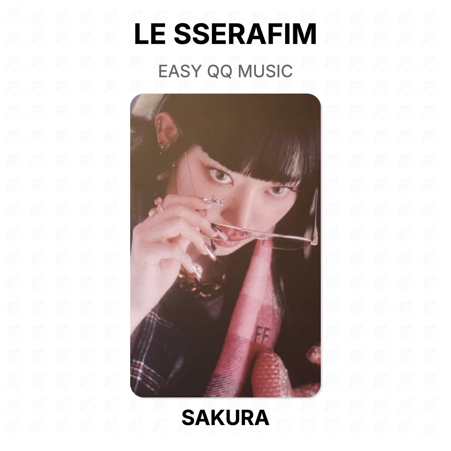 LE SSERAFIM EASY QQ MUSIC Official Photocard