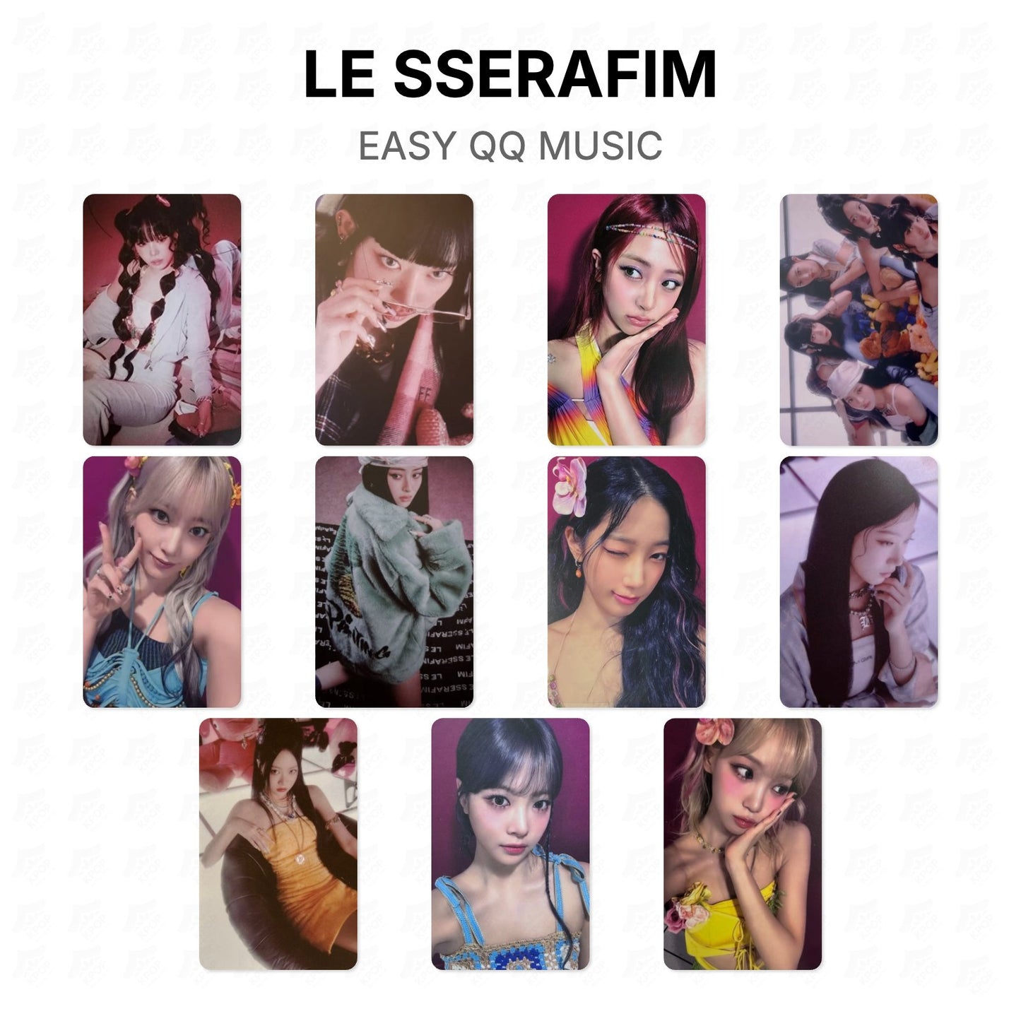 LE SSERAFIM EASY QQ MUSIC Official Photocard