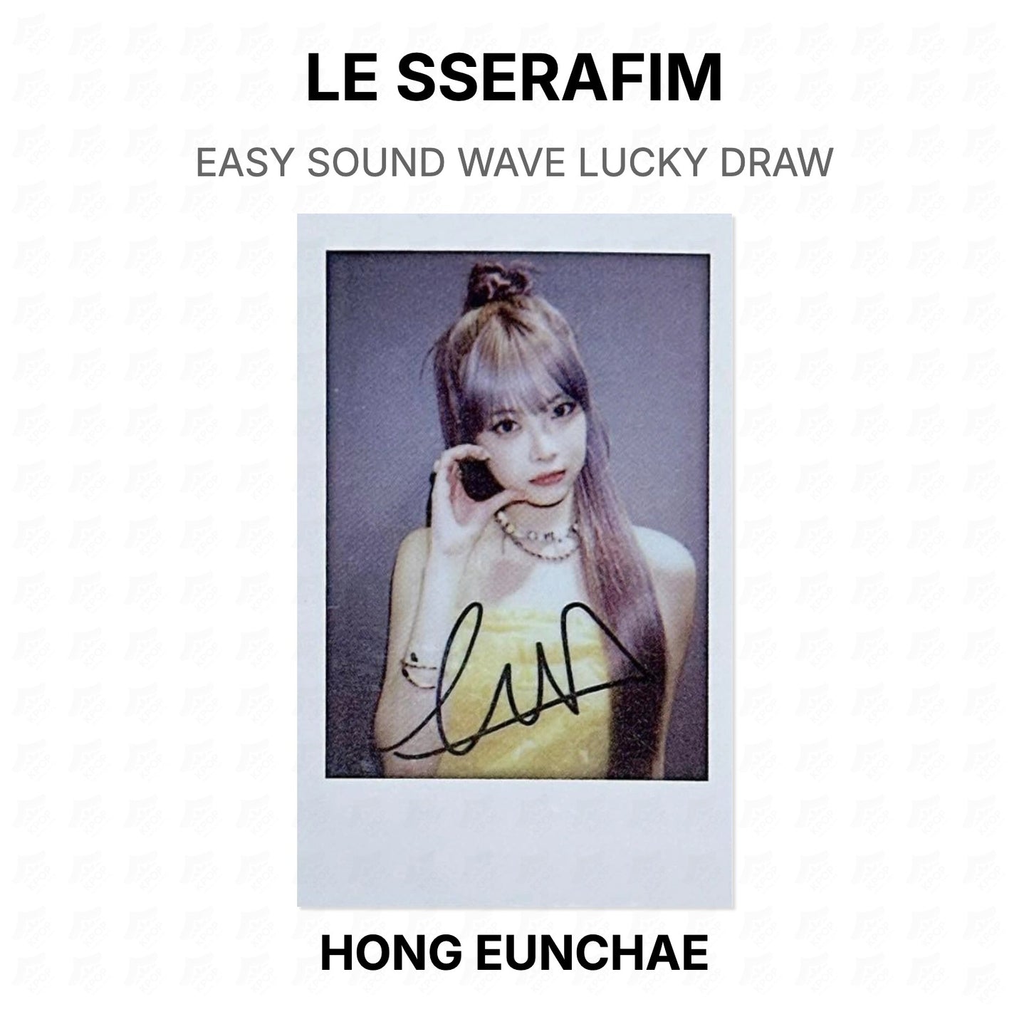 LE SSERAFIM EASY SOUND WAVE LUCKY DRAW Official Photocard